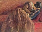 Adolph von Menzel Menzel's sister Emilie, sleeping oil